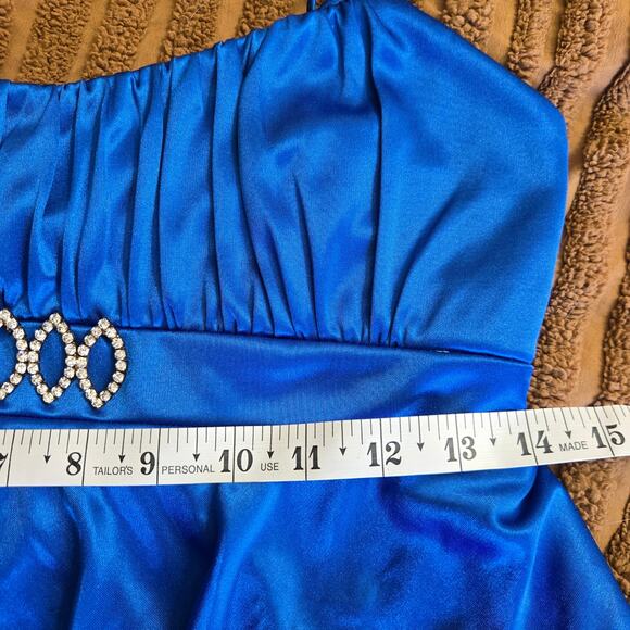 Taboo Vintage 90s Y2K Fairy Rhinestone Babydoll Tiered Going Out Mini Dress L - Picture 10 of 11